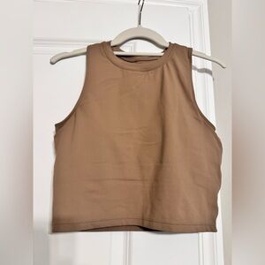 Tan Sleeveless Women's Top